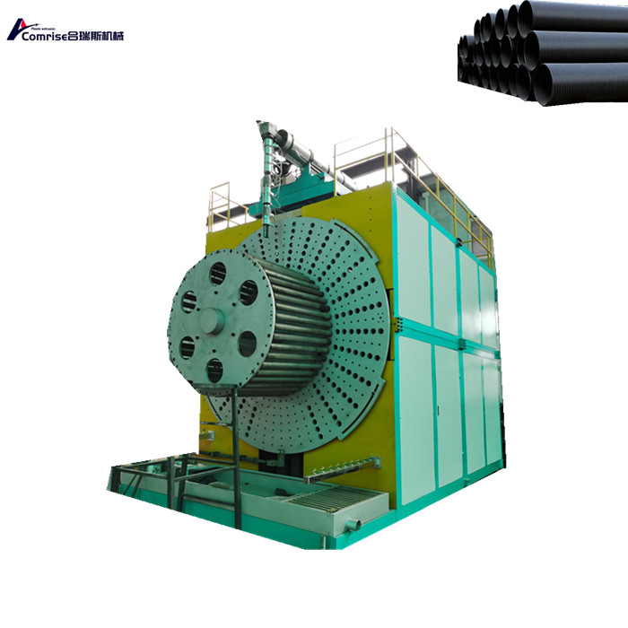 HDPE बड़े-व्यास वाले खोखले दीवार घुमावदार पाइप मशीन